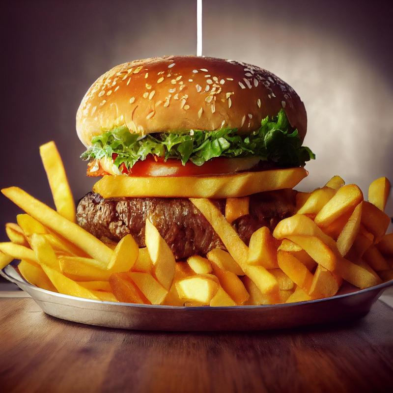 Hamburguesa Chef dip frances Kombo