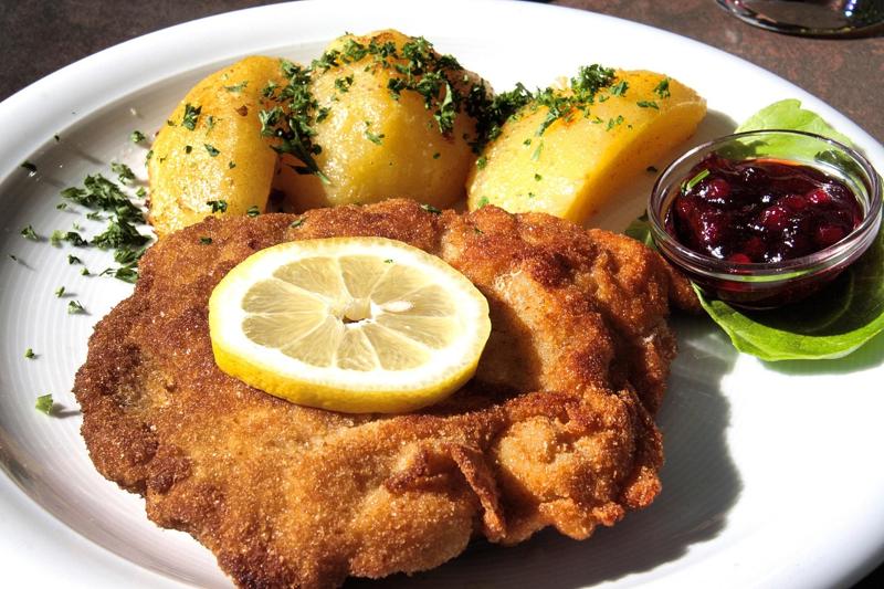 Breaded Salmon with Potato Mousseline