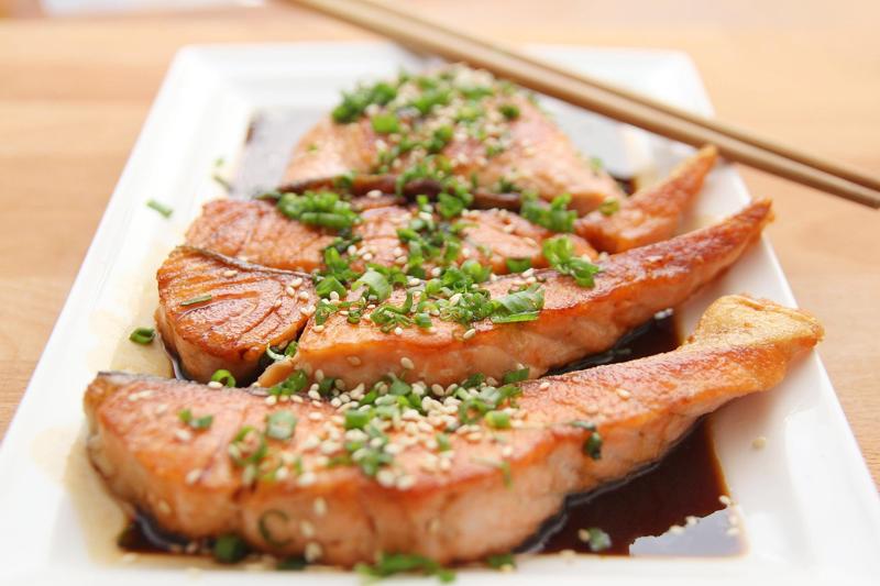 Bourbon Glazed Salmon