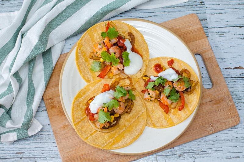 Tacos de Camarones x3