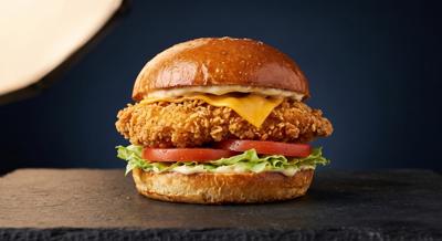 Hamburguesa kronch con queso doble crema