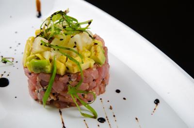 Tartar de salmón fresco