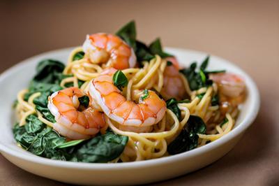 Pastas con mariscos