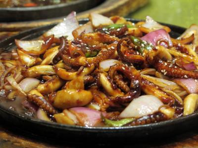 Spicy Stir Fry Calamari